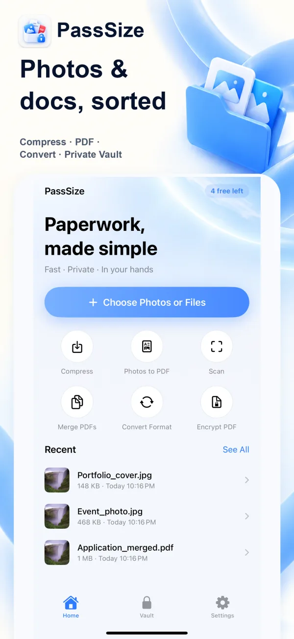 PassSize screenshot 1