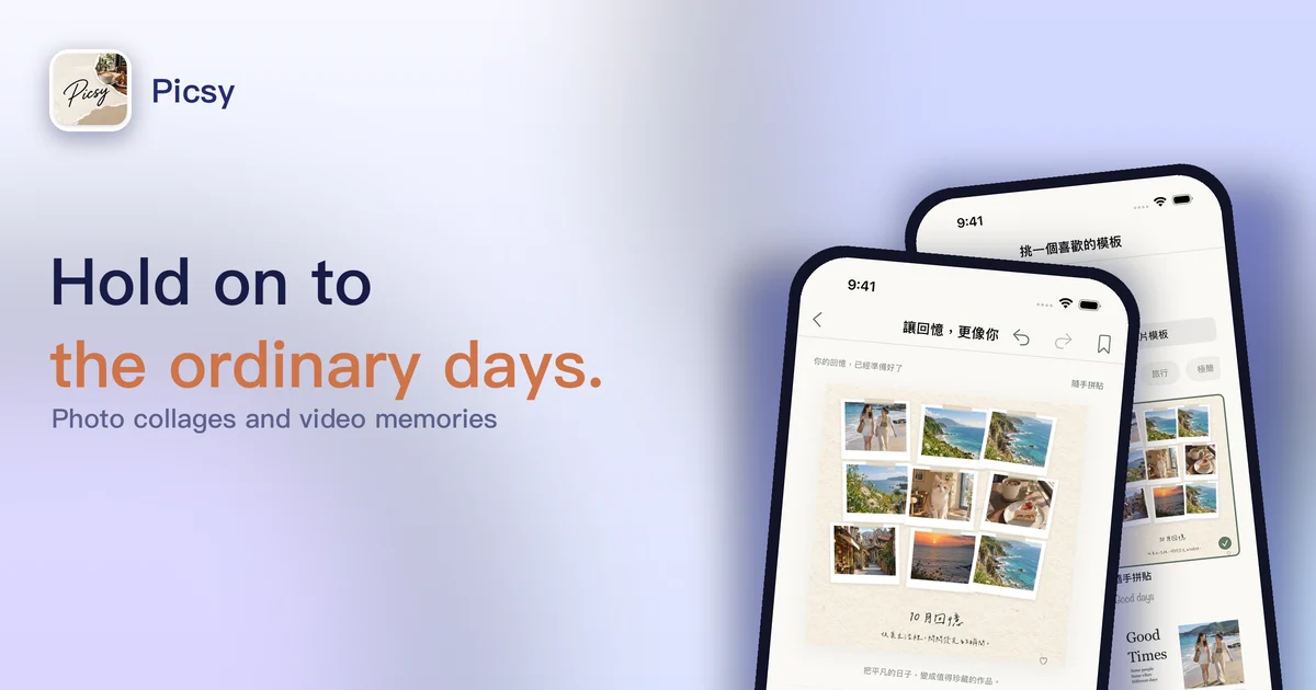 Picsy: Photo collages and video memories