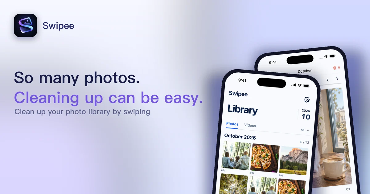 Swipee: Clean up your photo library by swiping