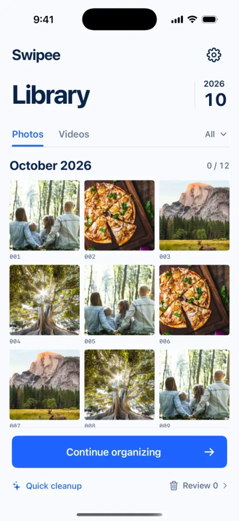 Pick a month